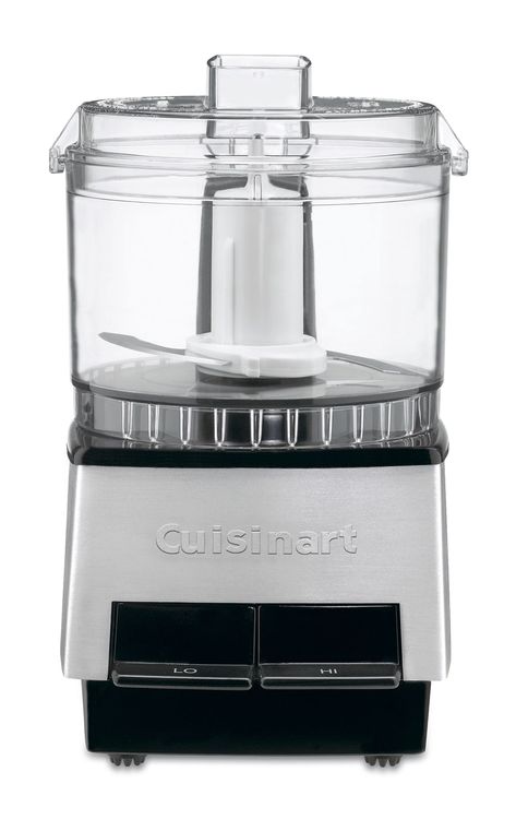 The Cuisinart DLC-1SS Mini-Prep Processor in Brushed Stainless is the perfect kitchen helper for your small food preparation tasks. A powerful high-speed motor works hard and fast to accomplish any small job with ease. Chop herbs, onions, garlic; grind coffee beans, spices, hard cheese; puré¥ baby foods; blend mayonnaise and flavored butters all with the same compact appliance. This compact processor occupies minimum counter space yet offers major advantages, such as more power than other choppe Cuisinart Food Processor, Black Food, Cord Storage, Food Chopper, Kitchen Helper, Small Meals, Mini Foods, Food Processor, Color Plata