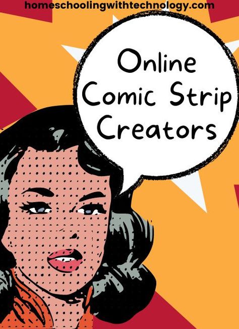 Learn about free online tools your children can use to create comics, and how to incorporate comic creation in homeschool lessons Comic Making, Free Educational Apps, Best Educational Apps, Writing Development, Educational Apps For Kids, Homeschool Lessons, Create A Comic, Homeschool Writing, Writing Curriculum