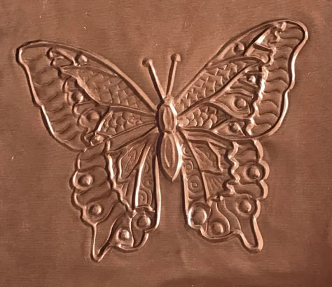 Tap the link in my bio for more info: @metal_embossing_academy⁣ ⁣ Copper butterfly made by Pauline Copper Embossing, Bas Relief Art, Pewter Embossing, Embossing Art, Metal Embossing Art, Metal Art Techniques, Copper Butterfly, Pewter Art, Aluminum Can Crafts