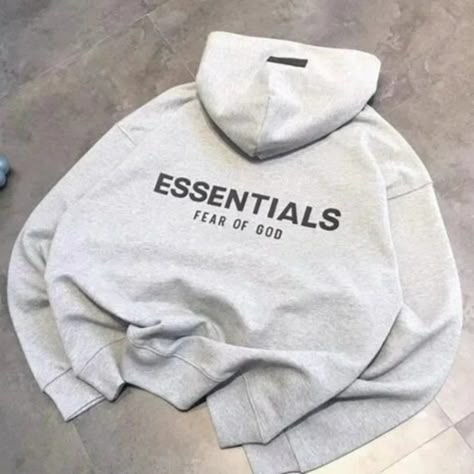 Fog Essentials Hoodie, Essentials Hoodie Outfit Grey, Grey Essentials Hoodie Outfit, Essential Fear Of God Hoodie, Hoodies Essentials, Grey Essentials Hoodie, Essentials Hoodie Outfit, Essential Fear Of God, Essentials Fear Of God Hoodie