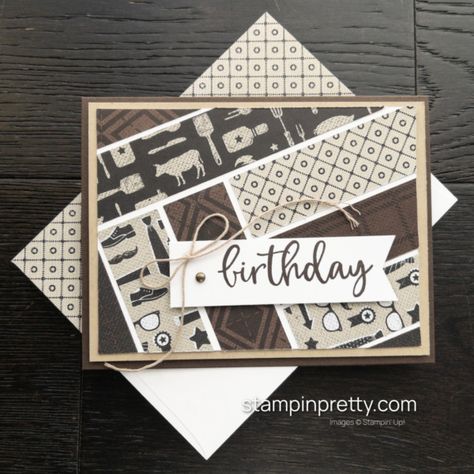 Man Cards Ideas, Stampin Up All Together Dsp, Stampin Up He’s The Man Dsp Cards, Masculine Stampin Up Cards Male Birthday, Stampin Up He's The Man Dsp, Stampin Up 80th Birthday Cards For Men, Masculine Diy Cards, Stampin Up Look Who's Turning, Stampin Up Mens Cards