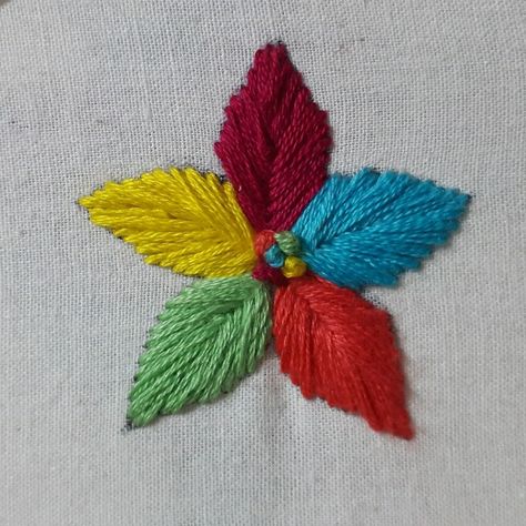 Embroidery Learning, French Knots Embroidery, Flower Embroidery Tutorial, Fishbone Stitch, Bone Embroidery, Knots Embroidery, Button Hole Stitch, French Knot Stitch, Embroidery Stitches Beginner