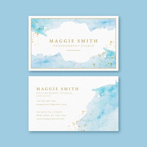 Watercolor Packaging Design, Watercolor Packaging, Watercolor Business, Company Business Cards, Watercolor Business Cards, Peter Rabbit And Friends, Floral Business Cards, Travel Poster Design, Maggie Smith