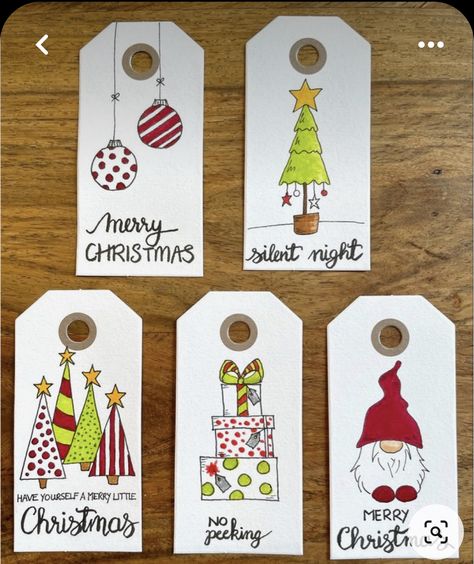 Watercolour Xmas Gift Tags, Christmas Tag Watercolor, Watercolour Xmas Card Ideas, Watercolor Gift Tags Diy, Gift Tags Diy Handmade, Watercolor Christmas Tags, Christmas Tags Handmade, Watercolor Christmas Cards Diy, Diy Christmas Tags