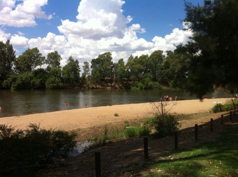 Wagga Beach, Murrumbidgee River, Wagga Wagga, NSW, Australia Wagga Wagga, Australia Travel, Australia, Water, Travel