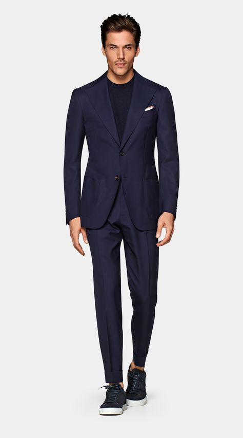 Navy Suit Casual Men, Monochrome Navy Suit Men, Navy Casual Suit Men, Navy Blue Blazer Outfit Mens Casual, Navy Blue Suit Men Casual, Men’s Navy Suit, Suits Men Blue Navy, Dark Blue Suit Men, Navy Blue Outfit Men