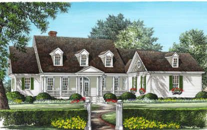 Page 2 of 3 for Greek Revival House Plans | Classical Home Designs and Floor Plans Greek Revival House Plans, Cape Cod House Plans, House Plans One Story, Cape House, Farmhouse Style House Plans, Cape Cod House, Farmhouse House, Corner Lot, Greek Revival