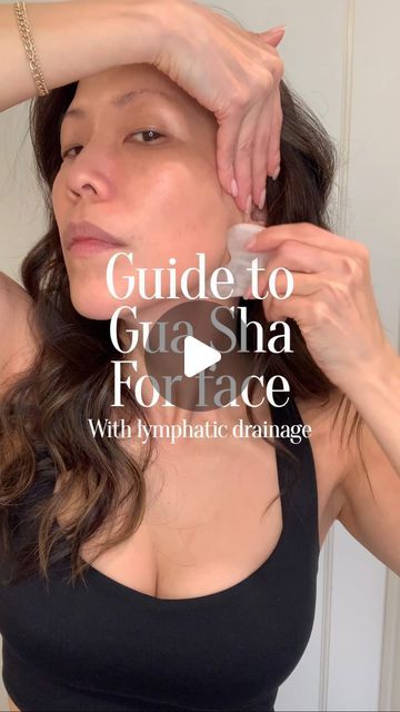 caroline yu on Instagram: "At lease once a day I'll practice my entire gua sha routine to ensure I've cleared any stagnant energy and for lymphatic drainage. Not only do I look better afterwards, but it feels amazing and very relaxing. Once you start it may even feel like something you look forward to doing... #guasha #guashafacial #guashamassage #guashatutorial #skincareroutine #selfcare" Gua Sha Steps, Gua Sha Sinus Drainage, Lymph Drainage Massage Face Gua Sha, Gua Sha Lymph Drainage, Guasha Techniques, How To Gua Sha Face, Gus Sha Routine, How To Use A Gua Sha, Gua Sha Technique Face