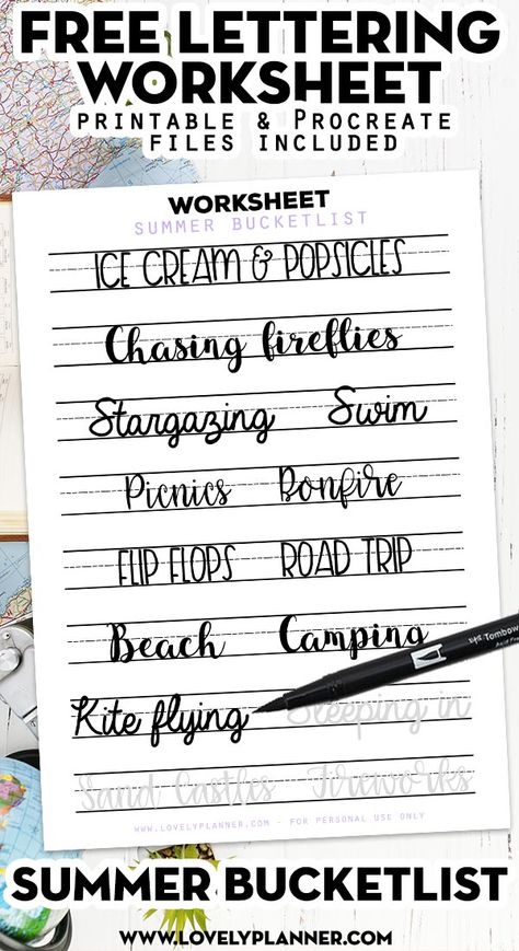 Lettering For Beginners Free Printable, Hand Lettering For Beginners Worksheets, Free Lettering Practice Sheets, Printable Brush Lettering Worksheets, Printable Calligraphy Letters Free, Hand Lettering Sheets, Printable Caligraphy Sheets Free, Lettering Sheets Free Printable, Font Practice Sheets