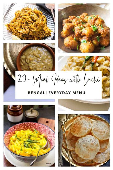 20+ Top Meal Ideas with Bengali Luchi Easy Bengali Recipes, Bangladeshi Iftar, Meal Ideas For Lunch, Bengali Lunch, Vegetarian Party, Ideas For Lunch, Bengali Recipes, Food Combinations, Popular Side Dishes