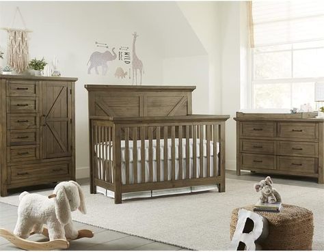 Westwood Design Westfield Traditional 4 in 1 Convertible Crib Harvest Brown Farmhouse Style Nursery, Nursery Furniture Collections, Baby Nursery Furniture, Nursery Baby Room, Nursery Furniture Sets, Convertible Crib, Eastern Shore, Baby's Room, Baby Crib