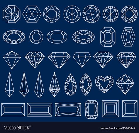 Jewel Illustration, Gem Quilt, Diamond Graphic Design, Figures Drawing, Diamond Illustration, Diamond Graphic, Gem Drawing, Jewel Drawing, Diamond Facts