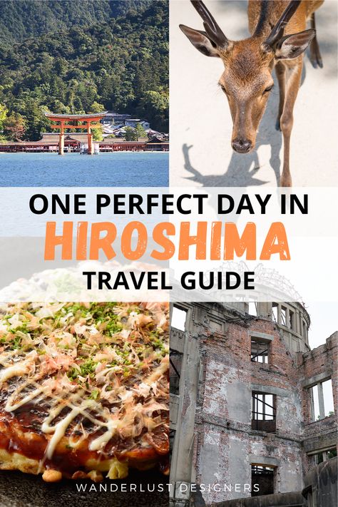 Hiroshima one day itinerary | Planning to visit Hiroshima, Japan? This Hiroshima itinerary is great for spending a couple of nights there, as well as for a day trip to Hiroshima from Kyoto or Osaka. | Hiroshima travel things to do | things to do in Hiroshima | Itsukushima shrine Hiroshima | Hiroshima and Miyajima in one day | Hiroshima peace memorial park | Hiroshima Peace Memorial Park, Hiroshima Japan Aesthetic, Hiroshima Itinerary, Hiroshima Travel, Hiroshima Miyajima, Hiroshima Day, Japan Hiroshima, Itsukushima Shrine, Japan Honeymoon