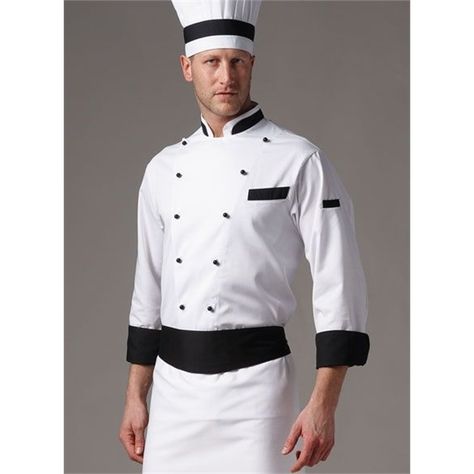 I have a private chef Chef Jackets Design, Chef Dress, Chef Coats, Employee Uniform, Chef Styles, Chef Jackets, Restaurant Uniforms, Blazer Outfits Men, Hotel Uniform