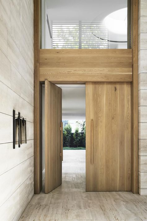 Conrad Architects designs Toorak Garden Residence | Wallpaper* Conrad Architects, Double Front Entry Doors, European Garden, Cool Decor, Garden Villa, Melbourne House, Pivot Doors, Front Entry Doors, For Home