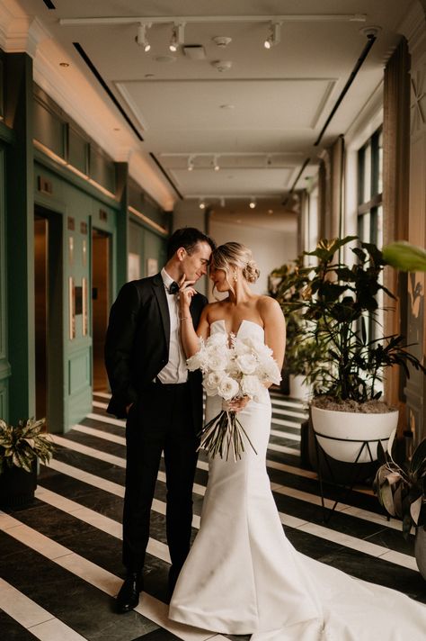 Romantic Editorial Wedding Photography, Romantic Wedding Portraits, Bride And Groom Intimate Photos, Hotel Wedding Pictures Photo Ideas, Wedding Portraits Editorial, Newlywed Photoshoot Wedding Photos, Wedding Twirl Photo, Dallas Country Club Wedding, Cool Wedding Poses