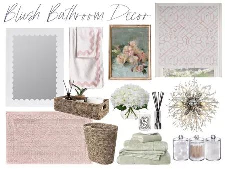 Blush Bathroom Decor, Grey And Cream Bathroom, Blush Bathroom Ideas, Blush Pink Bathroom, Blush Bathroom, Pink And Black Bathroom, Grey Bathroom Decor, Cream Bathroom, Gray And White Bathroom