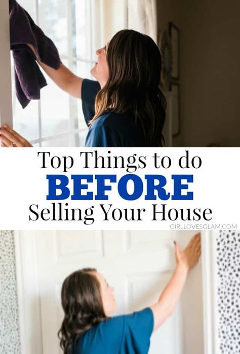 Things to do BEFORE Selling Your House - Girl Loves Glam House For Sell, Farmhouse Side Table, Home Staging Tips, Sell My House, Cute Dorm Rooms, Sell Your House Fast, Home Selling Tips, Room Transformation, Up House