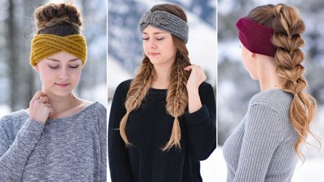 Hairband Hairstyle, How To Wear Headbands, Headbands For Short Hair, Hairstyles Cute, Simple Headbands, Winter Headbands, Cute Headbands, Hairstyle Gallery