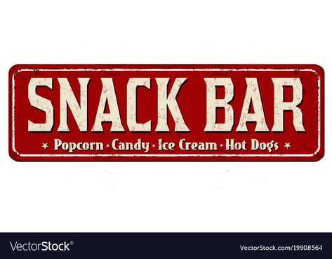 Snack Bar Sign, Bar Vintage, Rusty Metal, Snack Bar, Retro Aesthetic, Bar Signs, Hot Dogs, Food Ideas, Metal Signs