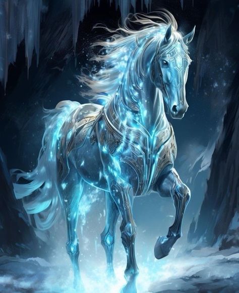 Fantasy Horse Art, Horse Spirit Animal, Water Horse, Horse Clip Art, Abstract Horse Art, Unicorn Artwork, Magical Horses, Mythical Creatures Fantasy, Unicorn Pictures