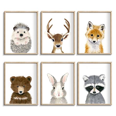 PRICES MAY VARY. ✨[INSPIRE THE IMAGINATION] - Teach little ones their second words,because the first sentence is Mom and Dad, help them learn and recognize animals 🎨[GET IT] - Set of 6 unframed jungle safari animal prints, Our minimalist animal prints are set against a bright white background and are playful yet sophisticated wall art addition to a child’s bedroom, nursery, or great for a safari themed birthday party ✔️[QUALITY GUARANTEED]: We always use high quality archival printer to ensure Safari Nursery Wall Decor, Bear Decorations, Baby Safari Nursery, Nursery Safari, Baby Room Wall Art, Tummy Time Activities, Animal Nursery Theme, Baby Changing Tables, Fox And Rabbit