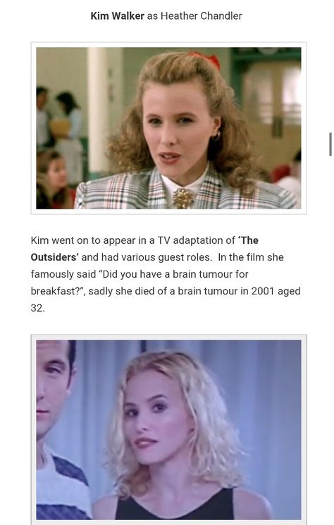 Kim Walker Kim Walker, Heather Chandler, Funny Profile, Funny Profile Pictures, Profile Pictures, Heathers, Profile Picture, The Outsiders, Film