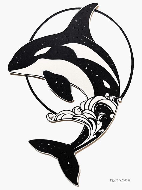 Orca Whale Drawing, Killer Whale Drawing, Orca Sticker, Orca Illustration, Orca Drawing, Orca Shirt, Killer Whale Tattoo, Orca Design, Orca Art