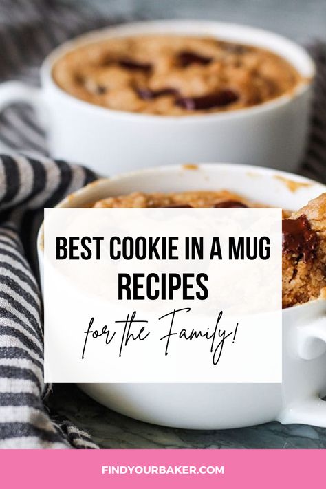 Cookie in a Mug Recipe Cookie In A Mug Recipe Microwave No Egg, Mug Cookie Recipe, Cookie In A Mug Recipe, Cookie Mug Recipe, Mug Cookie Recipes, Mug Cookies, Cooking Therapy, Microwave Mug Recipes, Cookie Mug