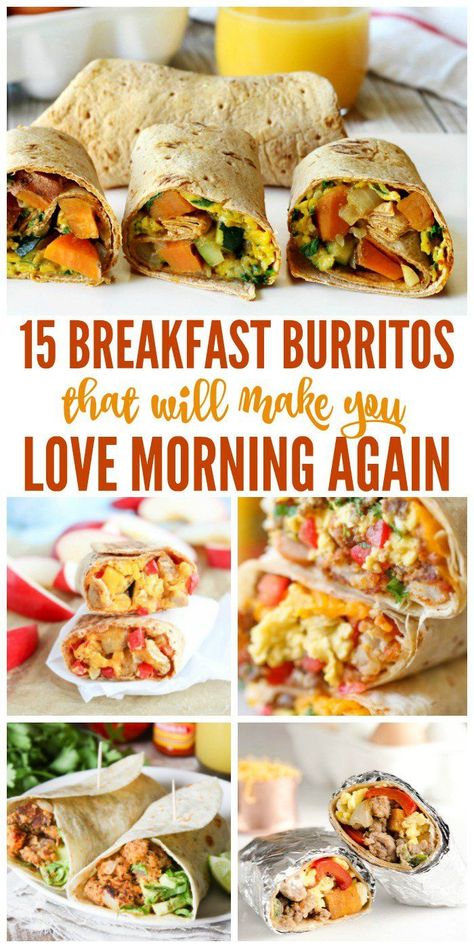 Wet Breakfast Burrito, Breakfast Burrito Recipes, Burrito Recipes, Portable Breakfast, Breakfast Burritos Recipe, Favorite Breakfast Recipes, Breakfast Burrito, Burritos Recipe, Breakfast Meal Prep