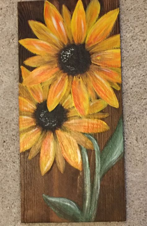 Sunflowers Realistic Pencil Drawings painting by Lyanne Spangler Sirlsly Art coastal art acrylic painting on canvas acrylic painting on wood sea beach painting waves paintings animal paintings pet portraits Acrylic Painting On Wood Ideas, Painting On Wood Acrylic, Wood Canvas Painting Ideas, Wooden Board Painting Ideas, Wood Plank Crafts, Painting Ideas Wood, Wood Plank Painting, Sunflower Painting On Wood, Fall Acrylic Painting Ideas