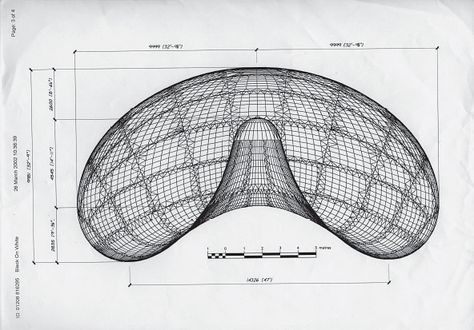 Anish Kapoor: Cloud Gate diagram Hand Railing, Too Much Work, Anish Kapoor, A Level Art Sketchbook, Box Shadow, Rhythmic Pattern, Steel Sculpture, Cad Drawing, Anime Drawings Tutorials