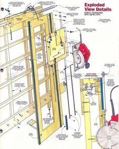 #2590 Panel Saw Plans - Circular Saw Panel Saws, Panel Saw, Woodworking Saws, Woodworking Shop Layout, Workbench Plans, Woodworking For Kids, Wood Shop Projects, Shop Layout, Woodworking Workshop