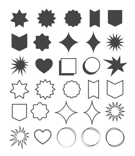 Geometric Motifs Design Shape, Graphic Design Elements Shape, Geometrical Shapes Design, Geometric Png, Cute Shapes, Cool Symbols, Shape Vector, Shapes Vector, Urban Design Plan