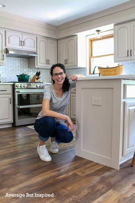 Kitchen Island Cabinet Doors, End Cabinet Trim, Cabinet Cover Panel, Upgrade Cabinet Ends, Trim Around Cabinet Base, Lower Cabinet Trim, Finishing End Of Kitchen Cabinets, End Of Cabinet Trim, Diy Cabinet Paneling