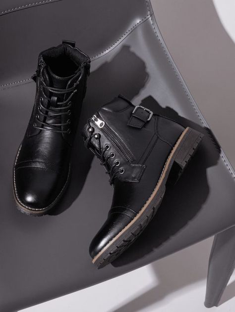 Great product! Excellent quality for the price!! Mens Black Boots Style, Black Boots Men Outfit, Boots For Men Fashion, Dress Boots For Men, Casual Boots For Men, Brown Dress Boots, Men Dressing, Men Ankle Boots, Boots Men Outfit