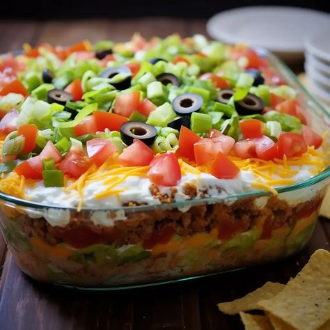 Hey everyone! Today, let's dive into a party favorite that's always a hit - the 7 Layer Taco Dip. It's the perfect mix of flavors and textures, and guess what? It's super easy to make! 7 Layer Salad Mexican Bean Dip, 8 Layer Taco Dip, Layered Ranch Taco Dip, Mama Kelce’s 7 Layer Dip, 7 Layer Nacho Dip, American Flag Layered Taco Dip, 7 Layer Taco Dip With Meat, 7 Layer Taco Dip With Cream Cheese, Mexican Layer Dip Recipe Easy