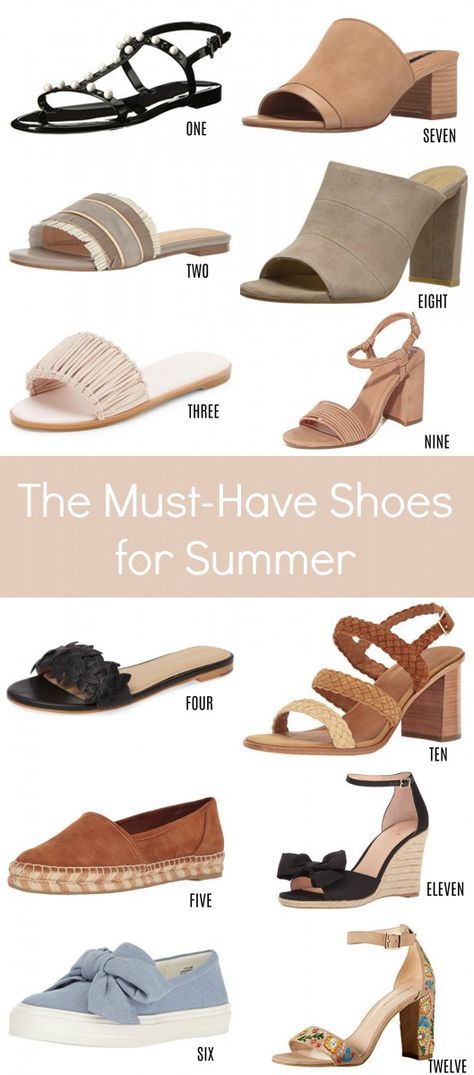 These are my picks for the must have shoes for summer in all the cutest styles from the hottest brands. There's something for every occasion! Must Have Footwear For Women 2023, Must Have Sandals For Women, Trending Footwear Women, Shoe Must Haves Women, Daily Wear Footwear For Women, Must Have Footwear For Women, Formal Footwear For Women, Must Have Shoes For Women, Essential Shoes For Women