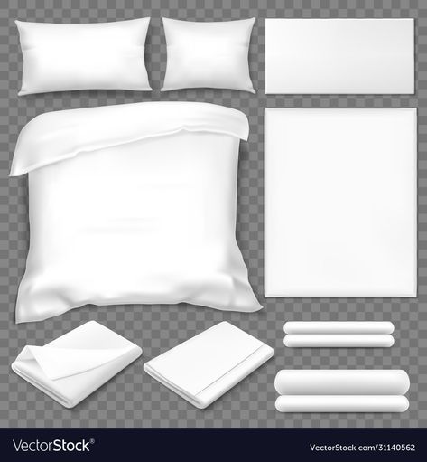 Bed Top View, Bed Vector, Bedroom Illustration, Yellow Blankets, White Bed Set, Bedroom Scene, Cosy Bed, Blankets For Winter, Bed Plans