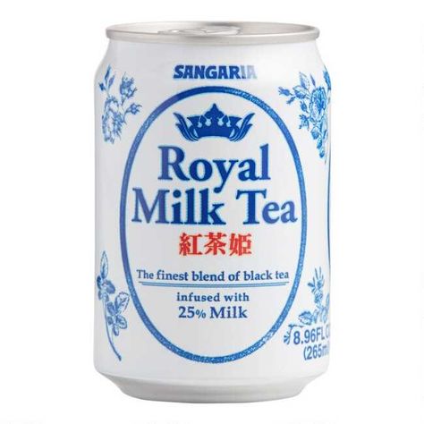 Canned Beverages, Tea Princess, Royal Milk Tea, Japanese Drinks, Carbonated Soft Drinks, Milk Packaging, Black Tea Leaves, Lemon Tea, Juice Drinks