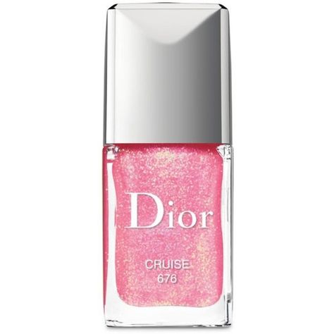 Dior Cruise Vernis 676 Cruise (1,240 DOP) ❤ liked on Polyvore featuring beauty products, nail care, nail polish, cruise, gel nail color, christian dior nail polish, christian dior and gel nail polish Pink Cute Things, Pink Nail Polish Colors, Pink Wishlist, Dior Nail Polish, Dior Nails, Glossier Nail Polish, Pink Products, Couture Nails, Dior Rouge