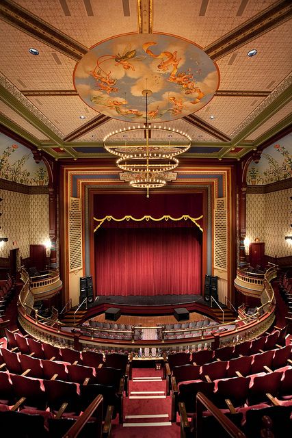 Theater Architecture, Theatre Interior, A Night At The Opera, Theatre Stage, Theatre Design, Music Theater, Bangor, Concert Hall, Romeo And Juliet