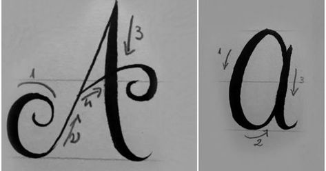 "Arte per Te": Corso di Calligrafia Moderna o Brush Lettering - Capitolo 1: Alfabeto in Corsivo Brush Lettering, S R, Arabic Calligraphy, Calligraphy