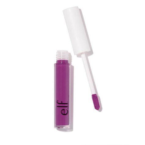 Elf Lip Lacquer, Healthy Lips, Bold Lip, Natural Glowy Makeup, Lip Palette, Shiny Lips, Purple Lipstick, Elf Cosmetics, Elf Makeup