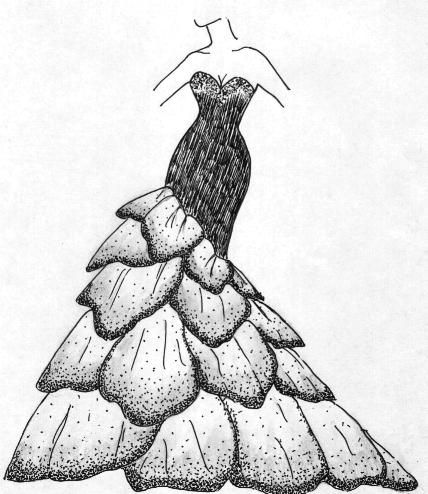 Custom Design Option Ball Gown Fashion Illustration, Ball Gown Sketches Design, Mermaid Gown Sketches Design, Top Design Drawing, Ball Dress Drawing, Gown Drawing Sketches, Gown Sketches Design, Ball Gown Illustration, Ball Gown Drawing