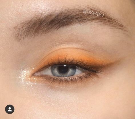 Soft Orange Makeup Look, Subtle Orange Makeup, Orange Inspired Makeup, Subtle Orange Eyeshadow, Orange Euphoria Makeup, Subtle Orange Eye Makeup, Orange Make Up, Makeup Ideas Orange, Burnt Orange Makeup Look