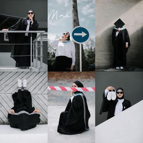 Graduation Photoshoot Themes, Pre Graduation Photoshoot Ideas, Pre Convo Photoshoot Idea, Foto Wisuda Couple, Pre Convo, Toga Wisuda, Pose Wisuda, Graduation Boards, Graduation Photography Poses