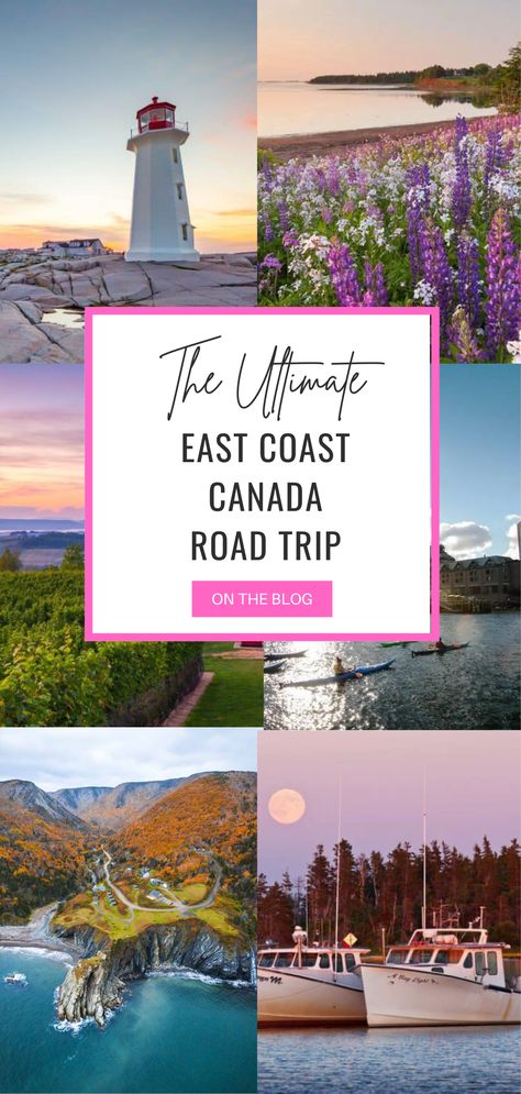 Canada East Coast Itinerary, Canada East Coast Road Trip, Nova Scotia Road Trip Itinerary, Nova Scotia Vacation, Nova Scotia Travel Itinerary, Canada West Coast Road Trip, Pei Itinerary, East Canada Road Trip, East Coast Canada Road Trip