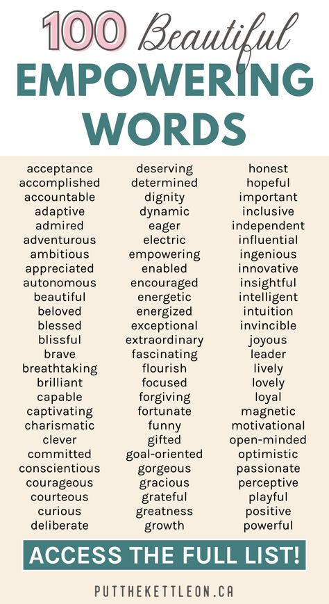 100 beautiful empowering words 10 Words To Describe Me, 8 Powerful Words For The Day, Unique Compliments Words, One Word Description People, Other Words For Awesome, Positive Descriptive Words For People, Smart Words To Use, Nice Words To Describe People, Beautiful Words English