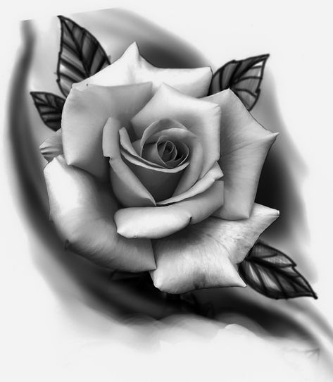 Realistic Drawings Tattoo, Rose Tattoo Design For Men, Mens Rose Tattoo, Rose Tattoo Realistic, Rosen Tattoo Mann, Flower Tattoos Rose, Rosen Tattoo Frau, Rose Tattoo Stencil, Realistic Flower Tattoo